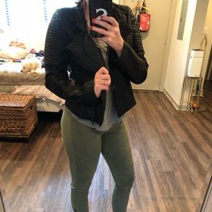 Faux leather jacket from boutique